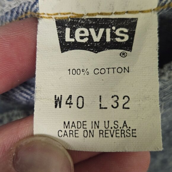Levis 545 Vintage Men's Relaxed Fit Jeans W40 L32 Stained 90s - Picture 3 of 16